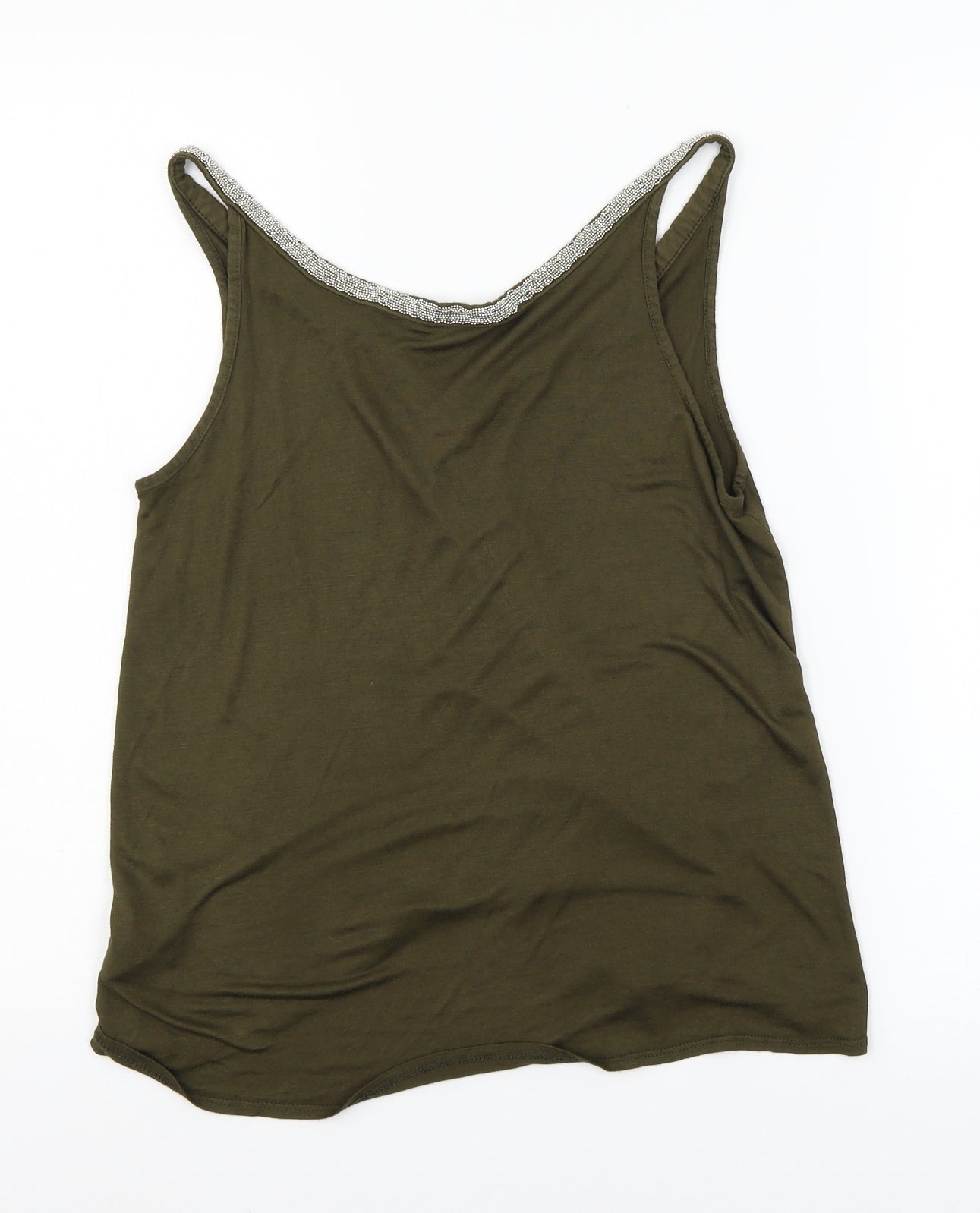 H&M Womens Green  Jersey Basic Tank Size S