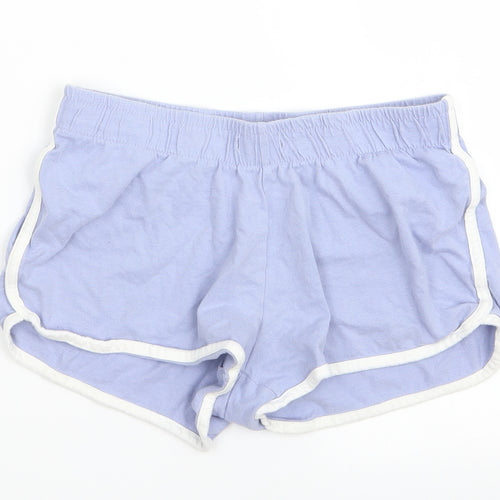 prmark Womens Blue Solid  Cami Pyjama Pants Size 4  - shorts
