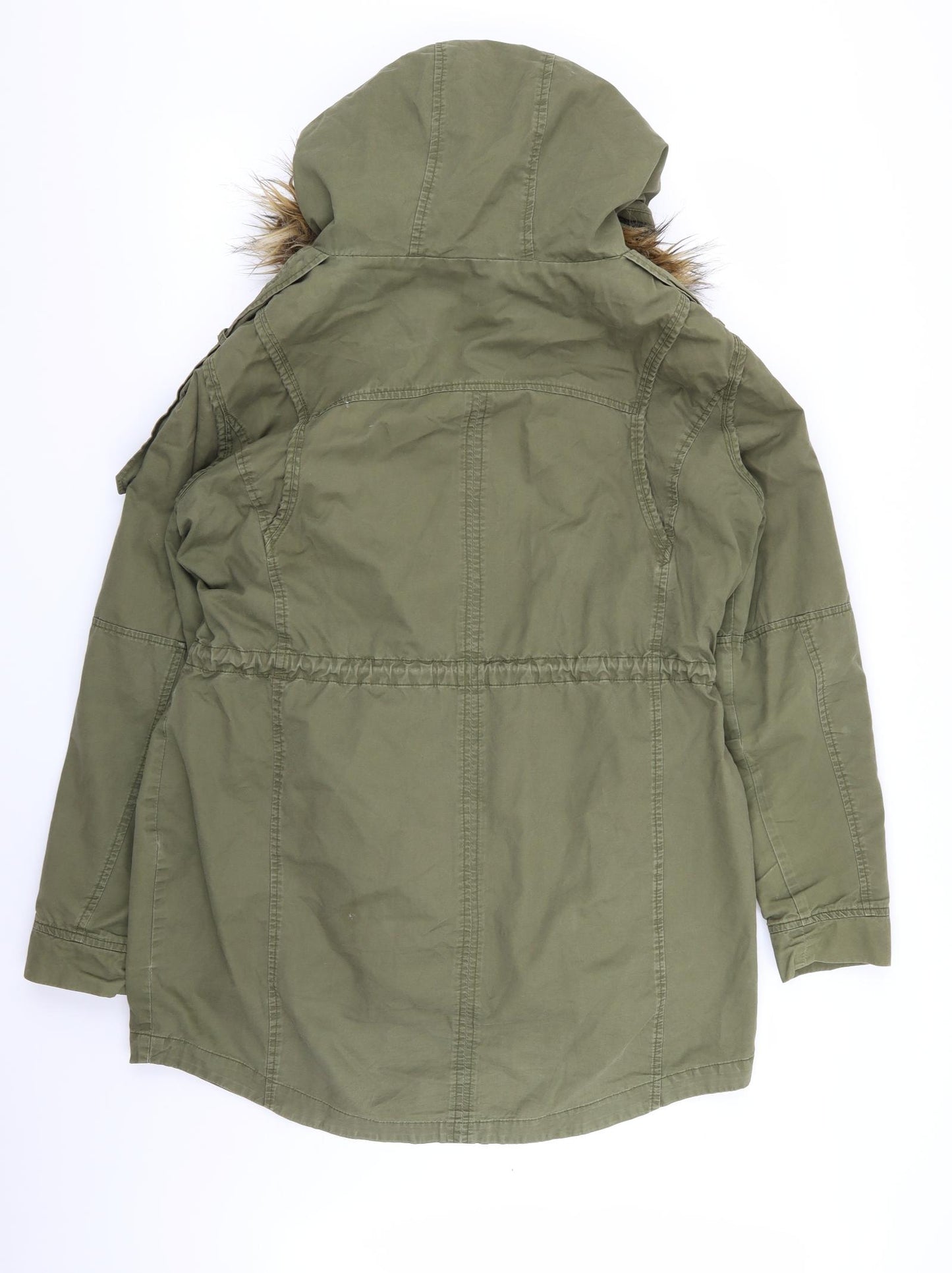ASOS Womens Green   Parka Coat Size 10