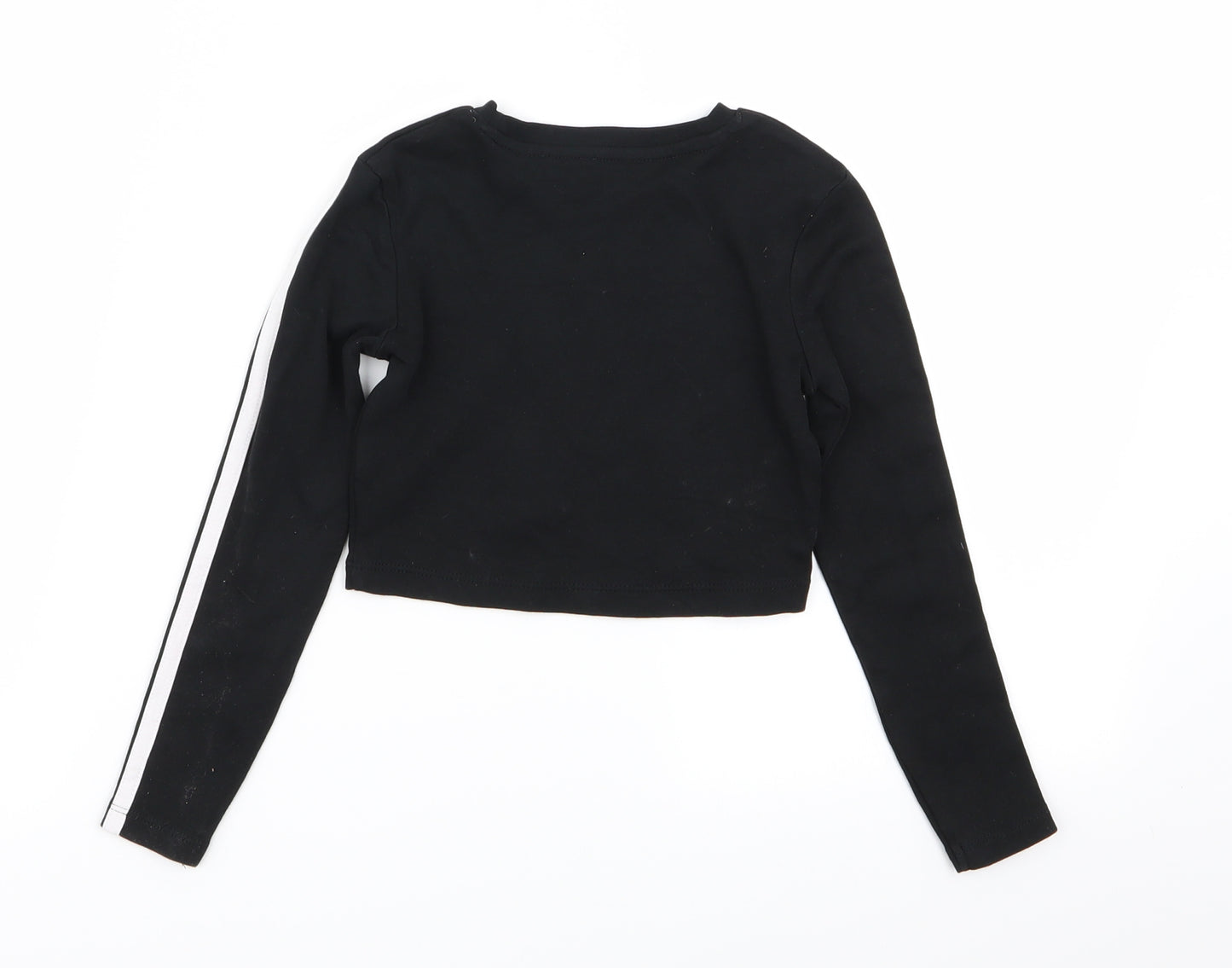 Asda George Girls Black   Basic T-Shirt Size 5-6 Years