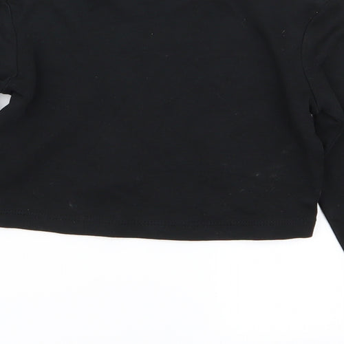 Asda George Girls Black   Basic T-Shirt Size 5-6 Years