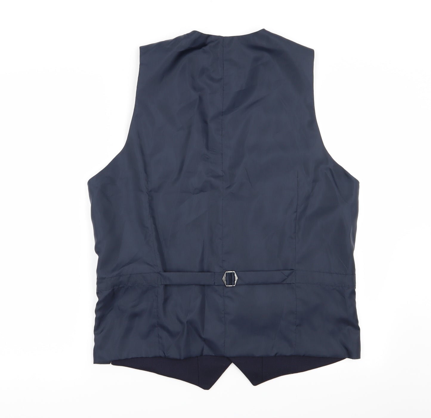 M&S Mens Blue   Jacket Suit Waistcoat Size L
