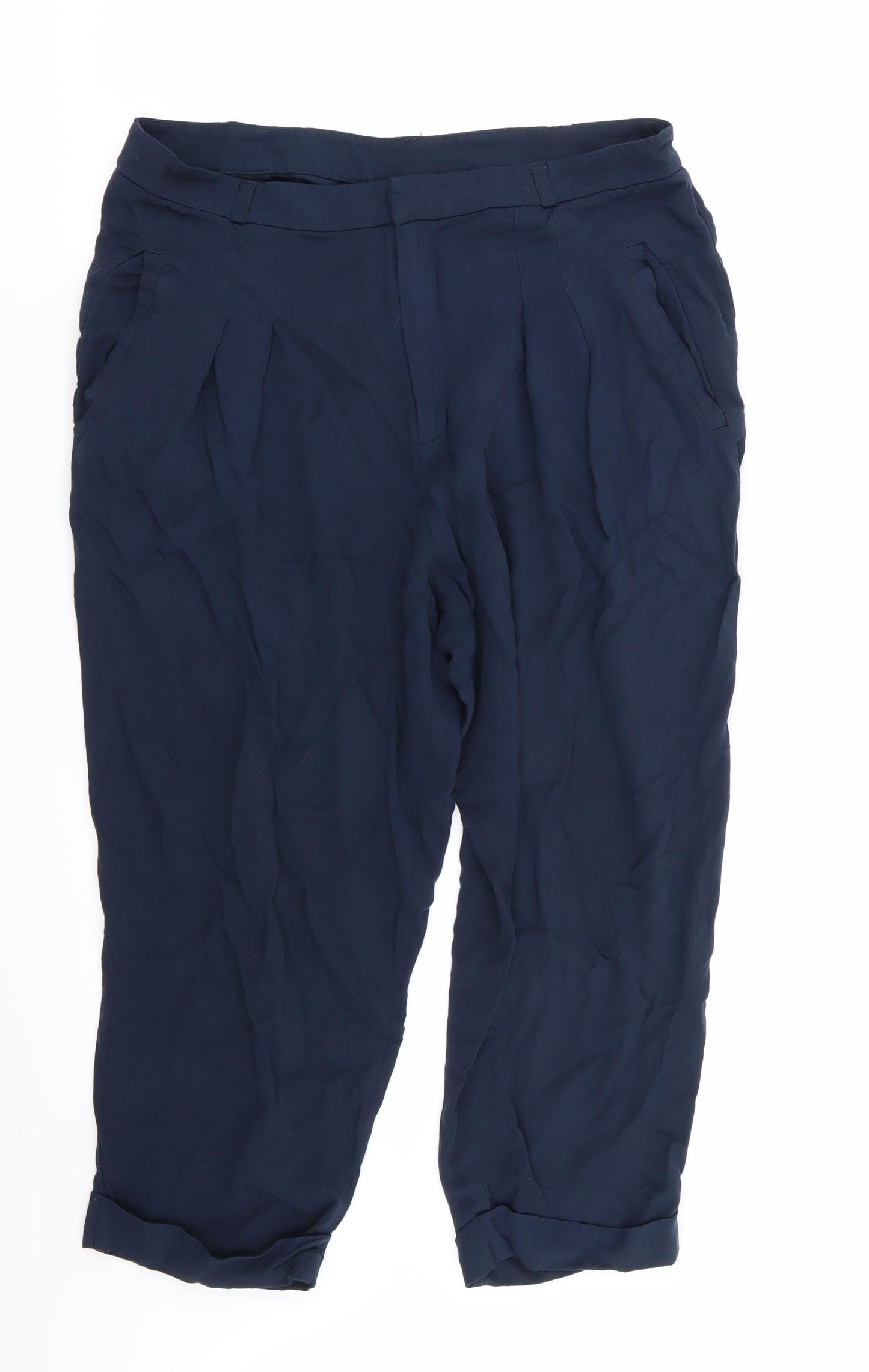 MTWTFSS Weekday Womens Blue   Capri Trousers Size M L22 in