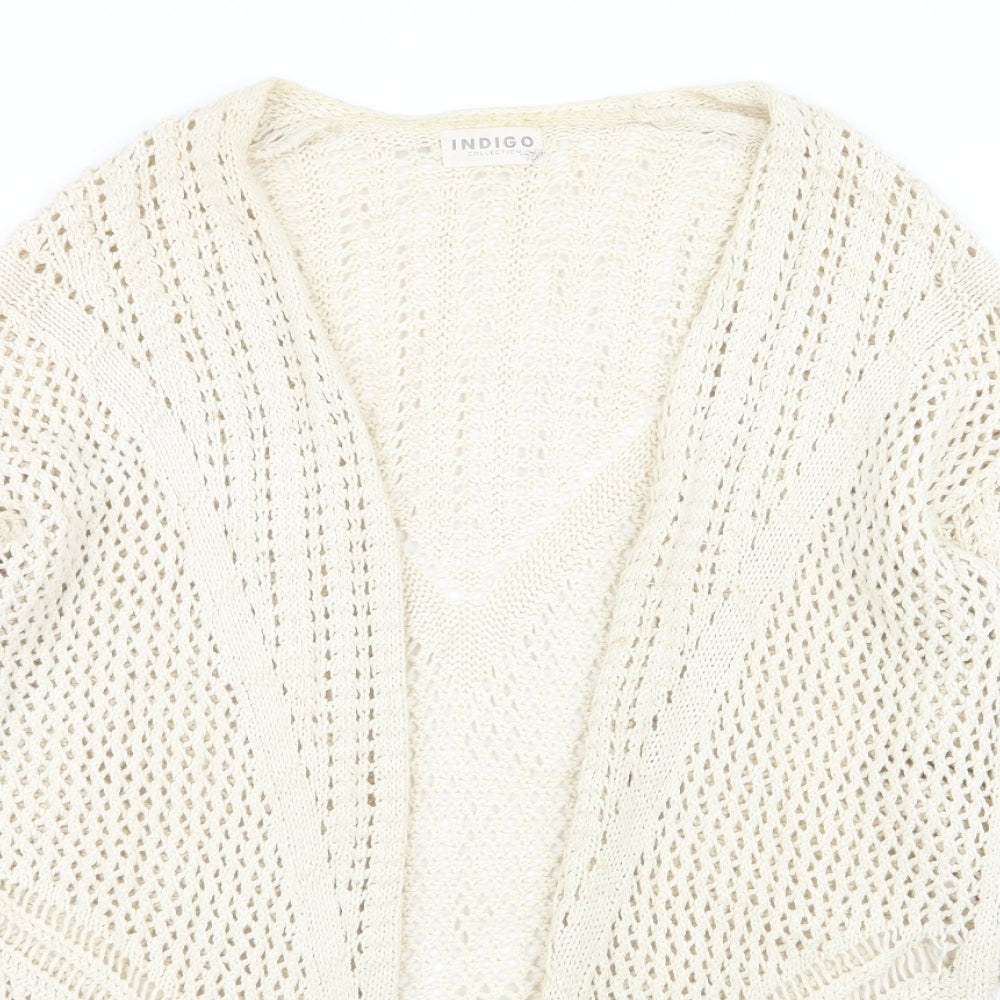 indigo collection Womens Beige   Cardigan Jumper Size 10