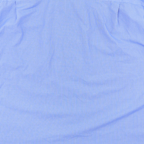 M&S Mens Blue Check   Dress Shirt Size 17