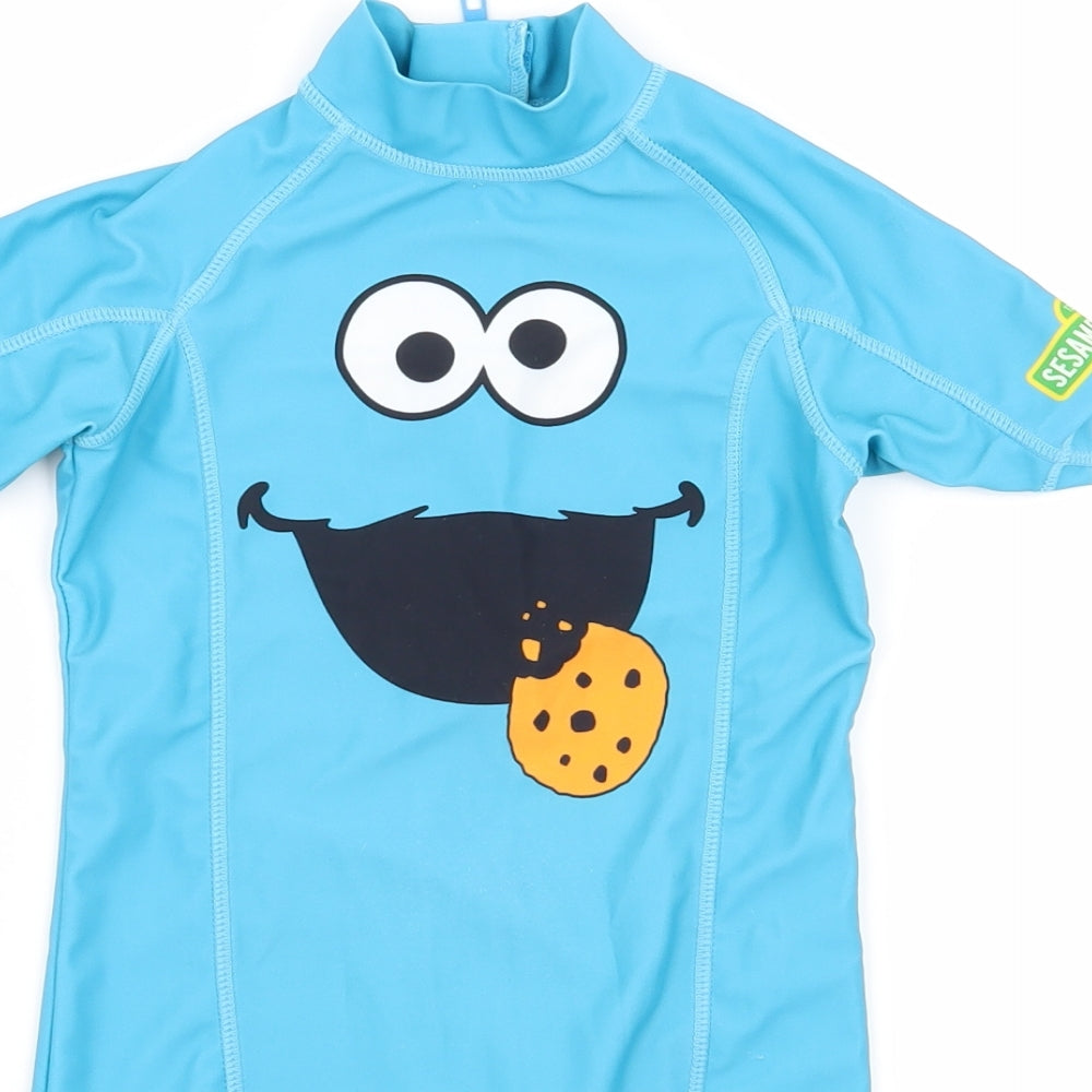 NEXT Boys Blue   Basic T-Shirt Size 2-3 Years  - all in one swimwear