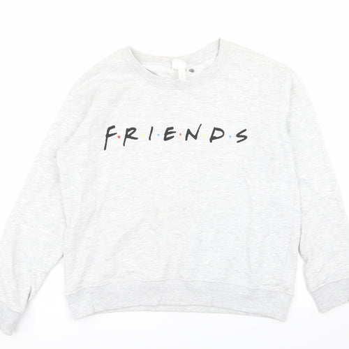H&M Womens Grey   Pullover Jumper Size S  - friends
