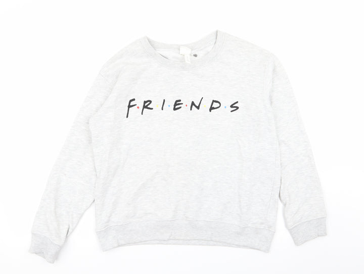 H&M Womens Grey   Pullover Jumper Size S  - friends