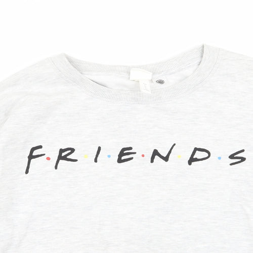 H&M Womens Grey   Pullover Jumper Size S  - friends