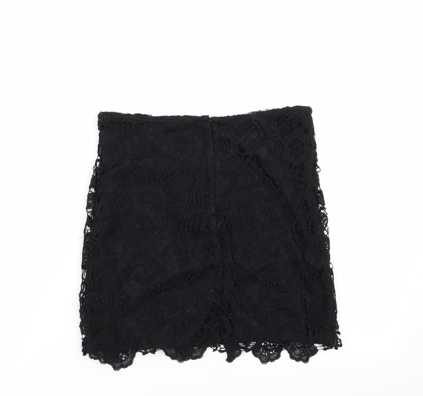 Divided by H&M Womens Black Floral  Mini Skirt Size 12