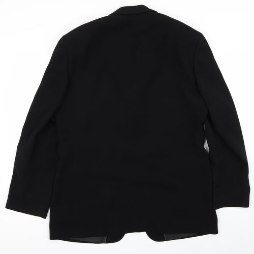 Angelo Litrico Mens Black   Jacket Blazer Size 50