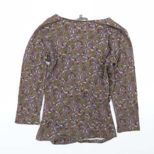 Laura Ashely  Womens Multicoloured Floral  Wrap T-Shirt Size 8