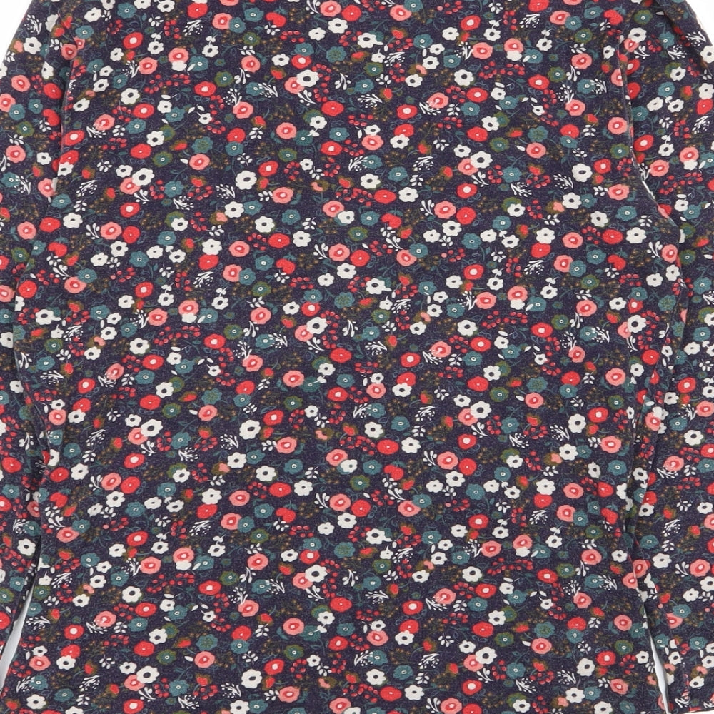 Laura Ashley Womens Multicoloured Floral  Wrap T-Shirt Size 10