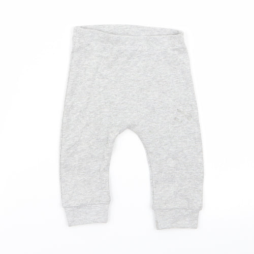 Matalan Girls Grey   Jogger Trousers Size 3-6 Months  - leggings