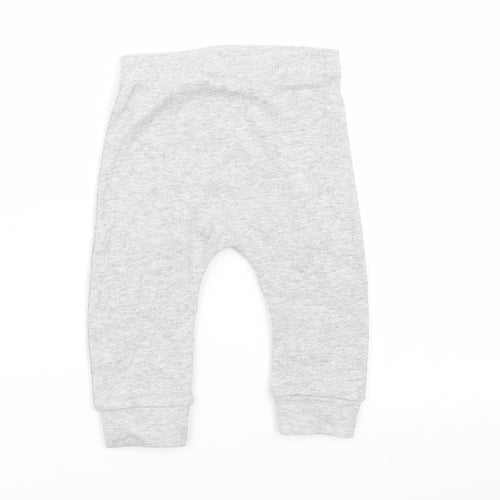 Matalan Girls Grey   Jogger Trousers Size 3-6 Months  - leggings