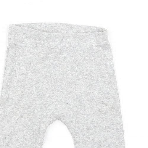 Matalan Girls Grey   Jogger Trousers Size 3-6 Months  - leggings