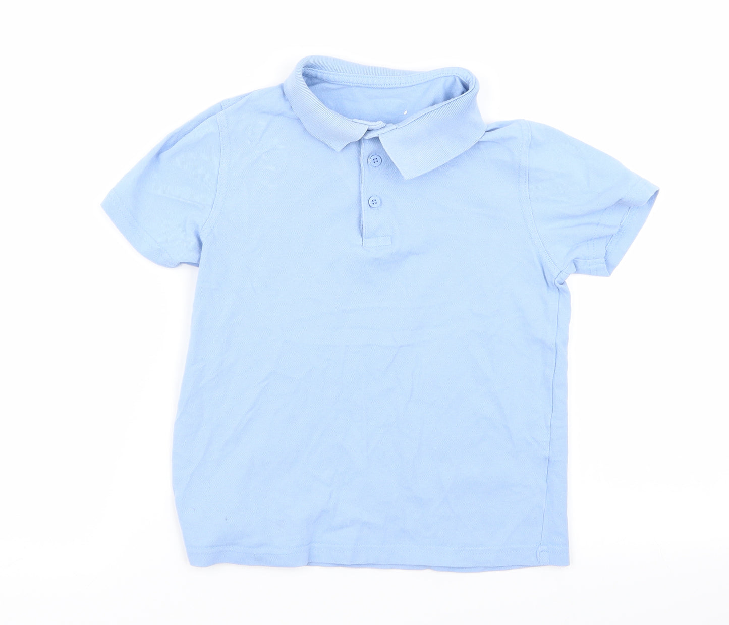 Asda George Boys Blue   Basic Polo Size 6-7 Years  - school polo