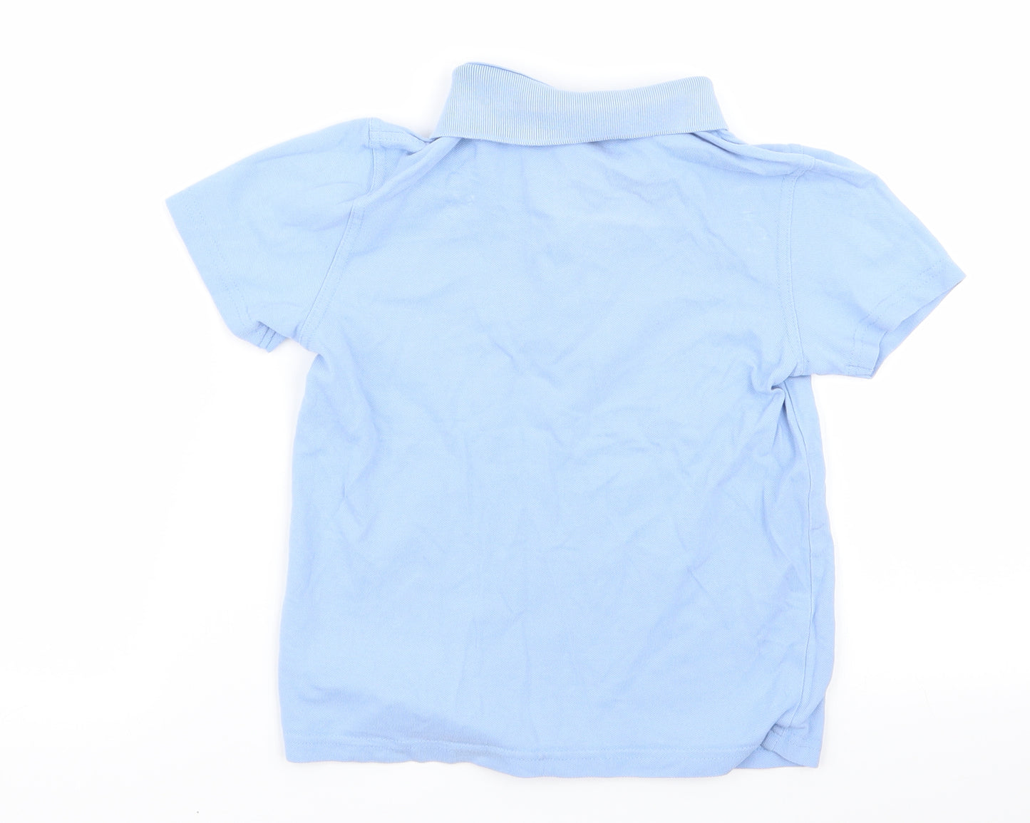 Asda George Boys Blue   Basic Polo Size 6-7 Years  - school polo