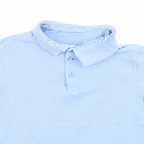 Asda George Boys Blue   Basic Polo Size 6-7 Years  - school polo