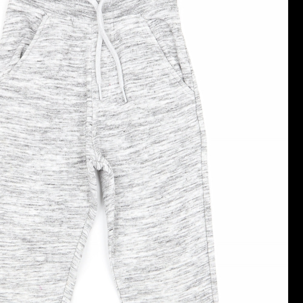 Asda George Boys Grey   Jogger Trousers Size 5-6 Years