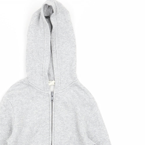 H&M Boys Grey   Full Zip Jumper Size 4-5 Years