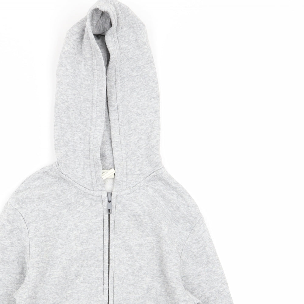 H&M Boys Grey   Full Zip Jumper Size 4-5 Years