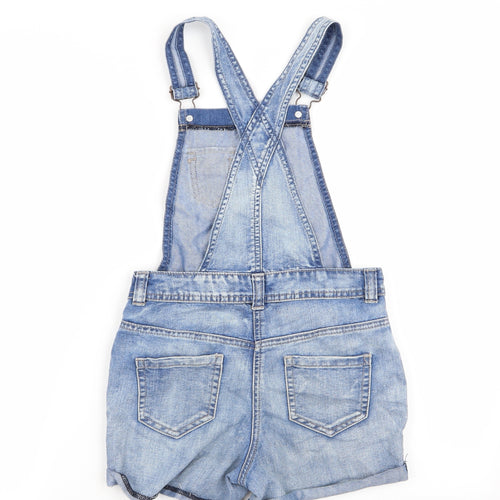 Asda George Girls Blue   Dungaree One-Piece Size 7-8 Years