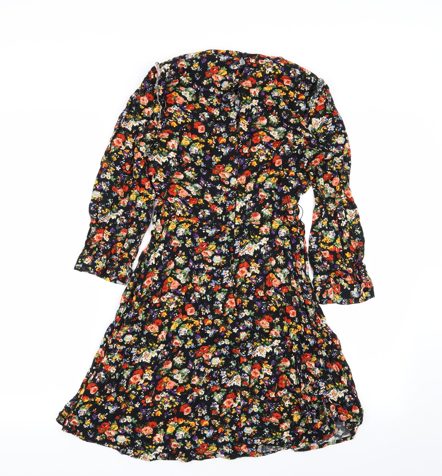 Warehouse Womens Multicoloured Floral  Fit & Flare  Size 10
