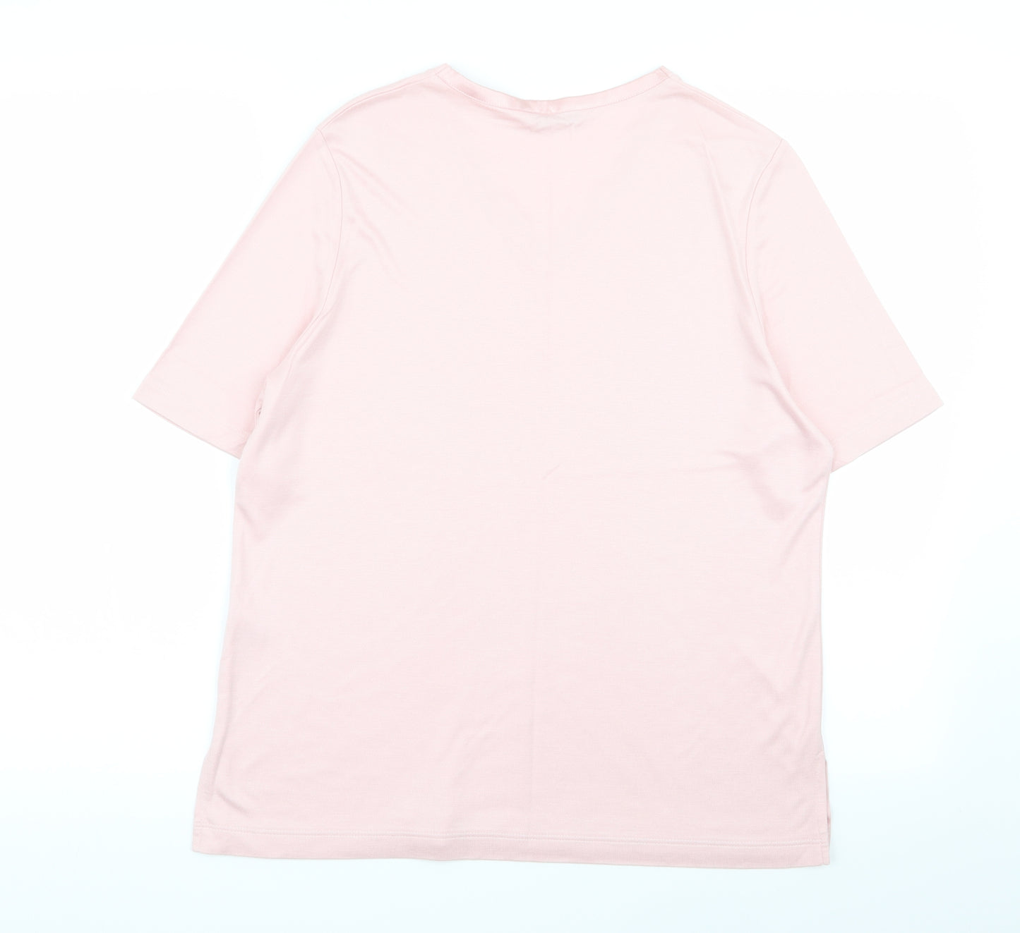 M&S Womens Pink   Basic T-Shirt Size 14