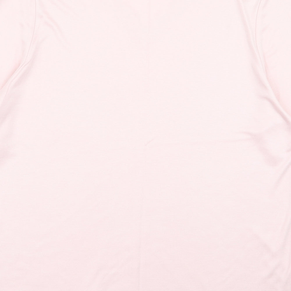 M&S Womens Pink   Basic T-Shirt Size 14