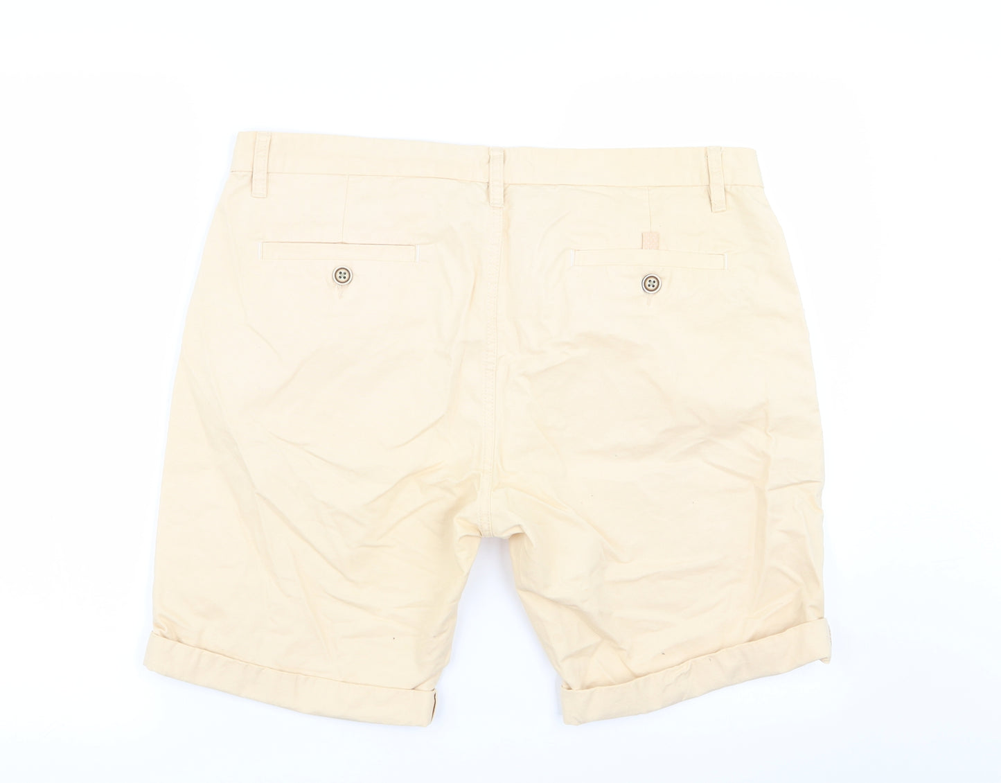 Cedar Wood State Mens Beige   Chino Shorts Size 36 in