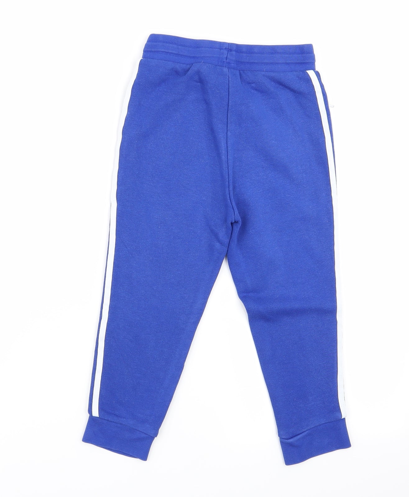 adidas Boys Blue Striped  Jogger Trousers Size 3-4 Years