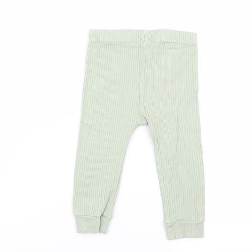 TU Girls Green   Jogger Trousers Size 6-9 Months  - leggings