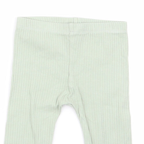 TU Girls Green   Jogger Trousers Size 6-9 Months  - leggings