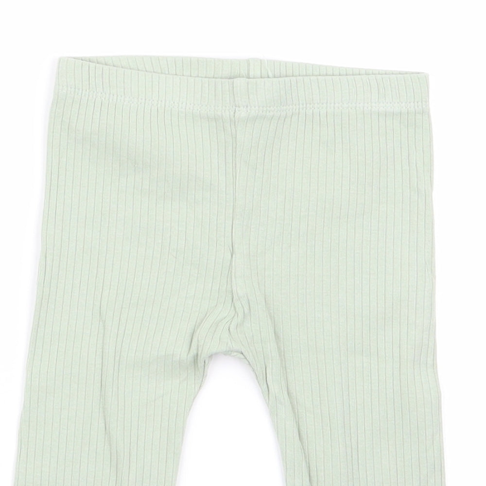 TU Girls Green   Jogger Trousers Size 6-9 Months  - leggings