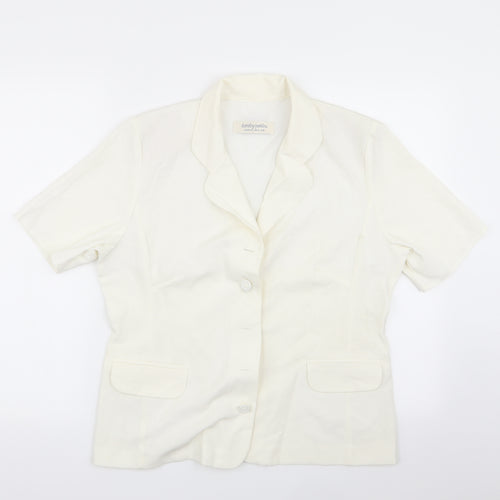 Dorothy Perkins Womens White   Jacket Blazer Size 16