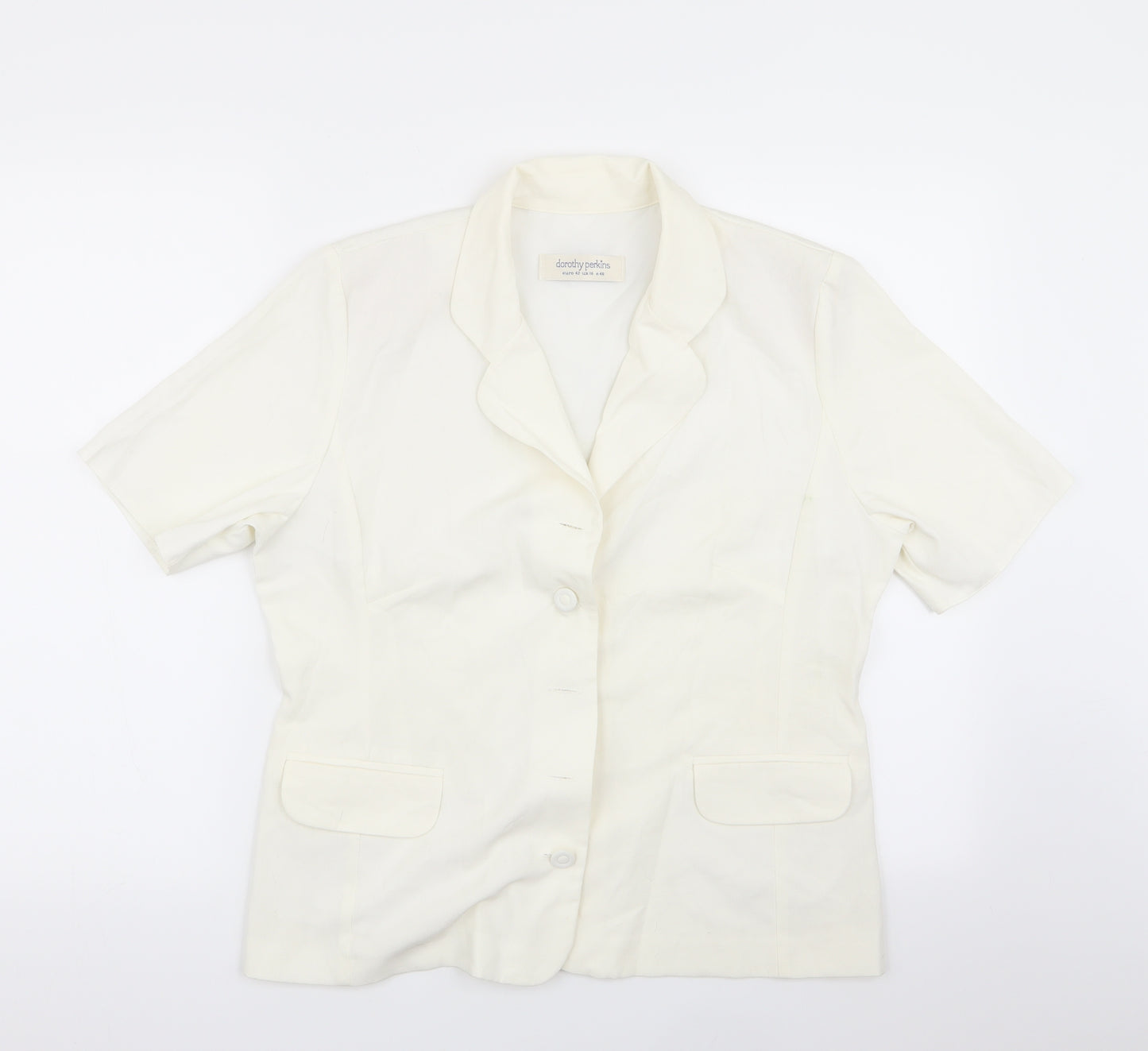 Dorothy Perkins Womens White   Jacket Blazer Size 16