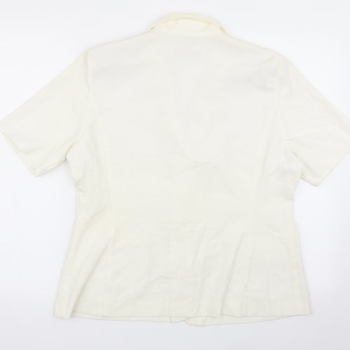 Dorothy Perkins Womens White   Jacket Blazer Size 16