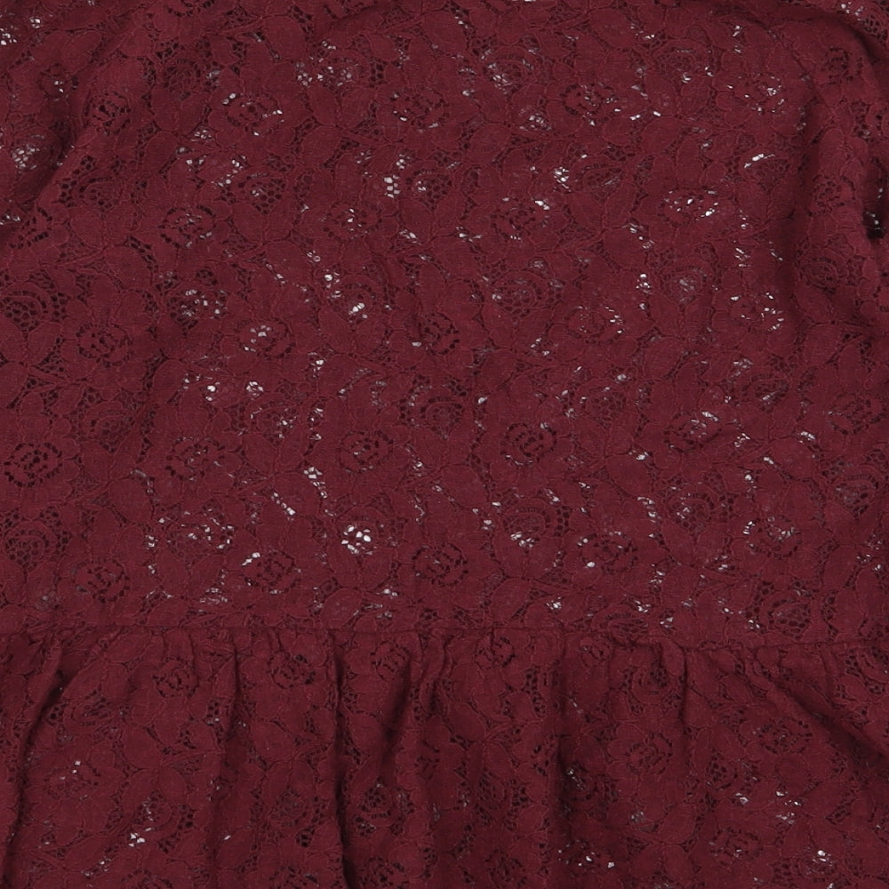 NEXT Womens Pink Floral  Basic Blouse Size 10