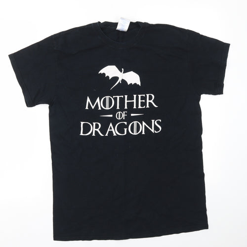 Gildan Mens Black    T-Shirt Size M