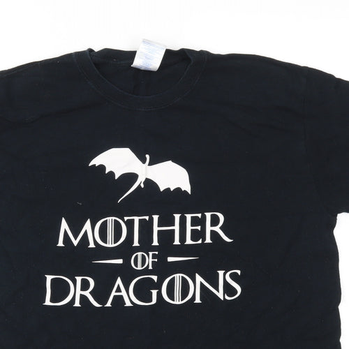 Gildan Mens Black    T-Shirt Size M