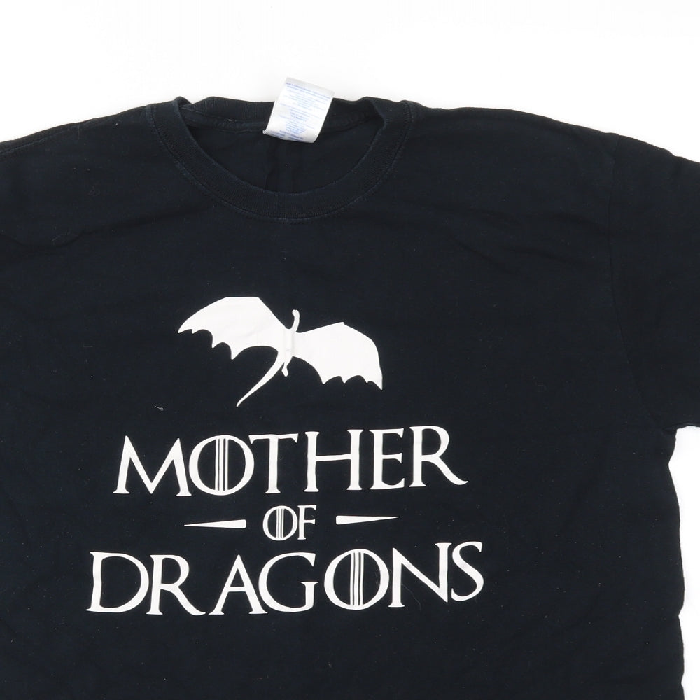 Gildan Mens Black    T-Shirt Size M
