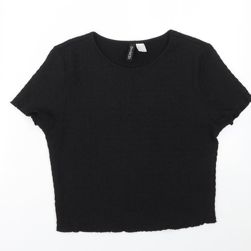 H&M Womens Black   Basic T-Shirt Size L