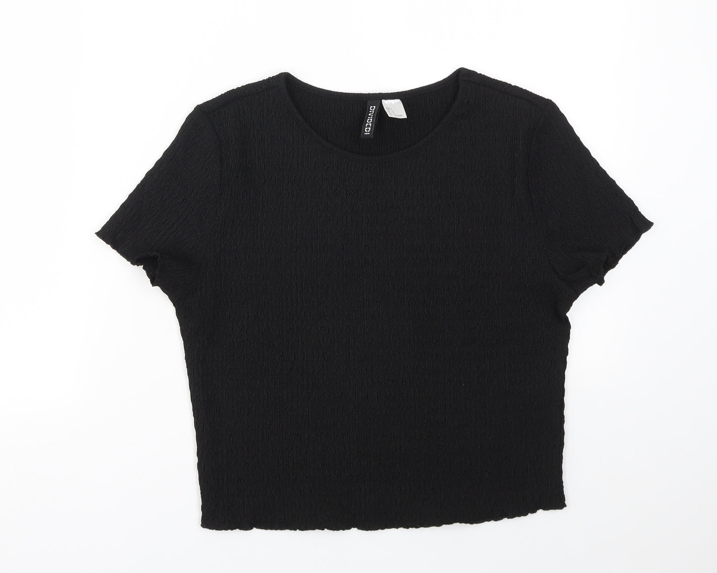 H&M Womens Black   Basic T-Shirt Size L