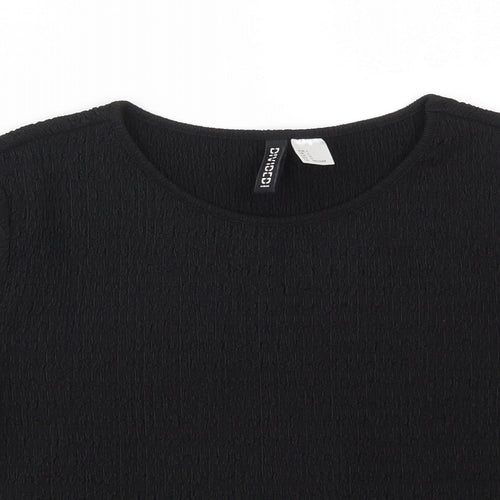 H&M Womens Black   Basic T-Shirt Size L