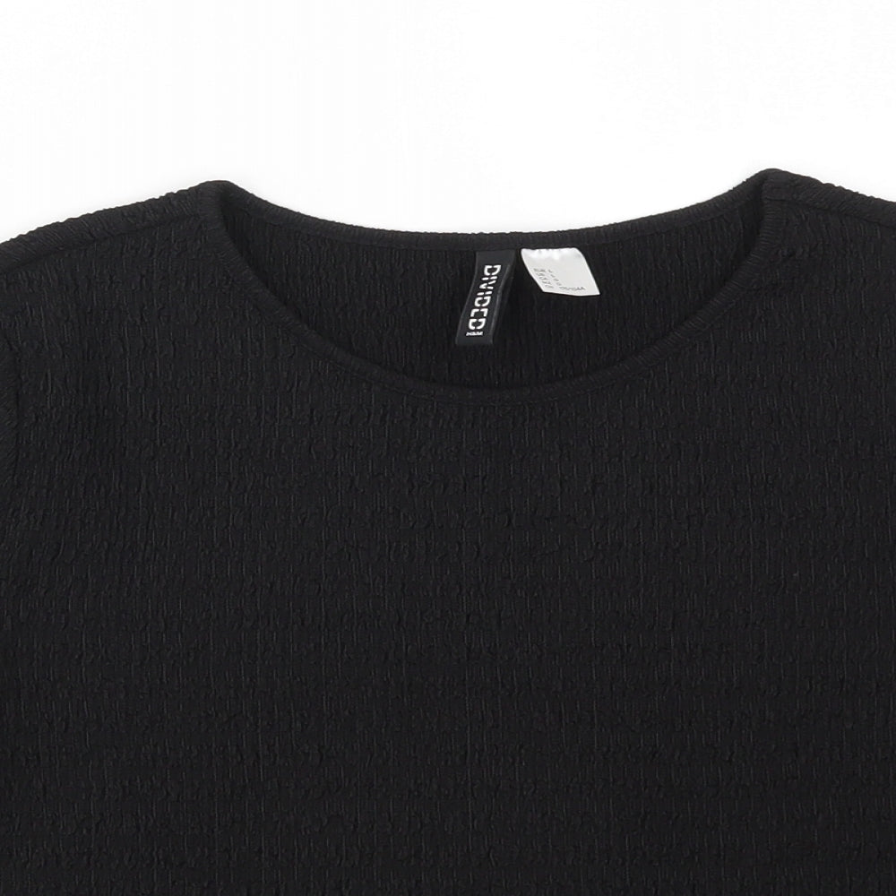 H&M Womens Black   Basic T-Shirt Size L