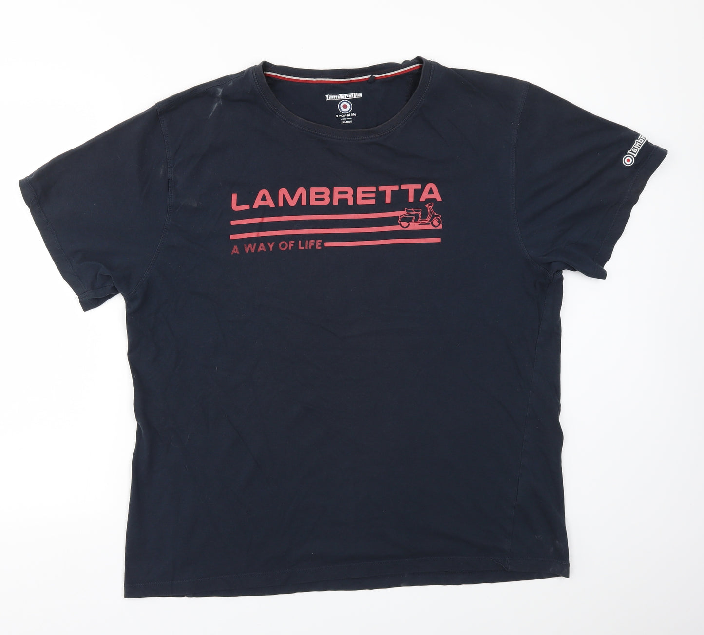 Lambretta Mens Blue    T-Shirt Size 3XL