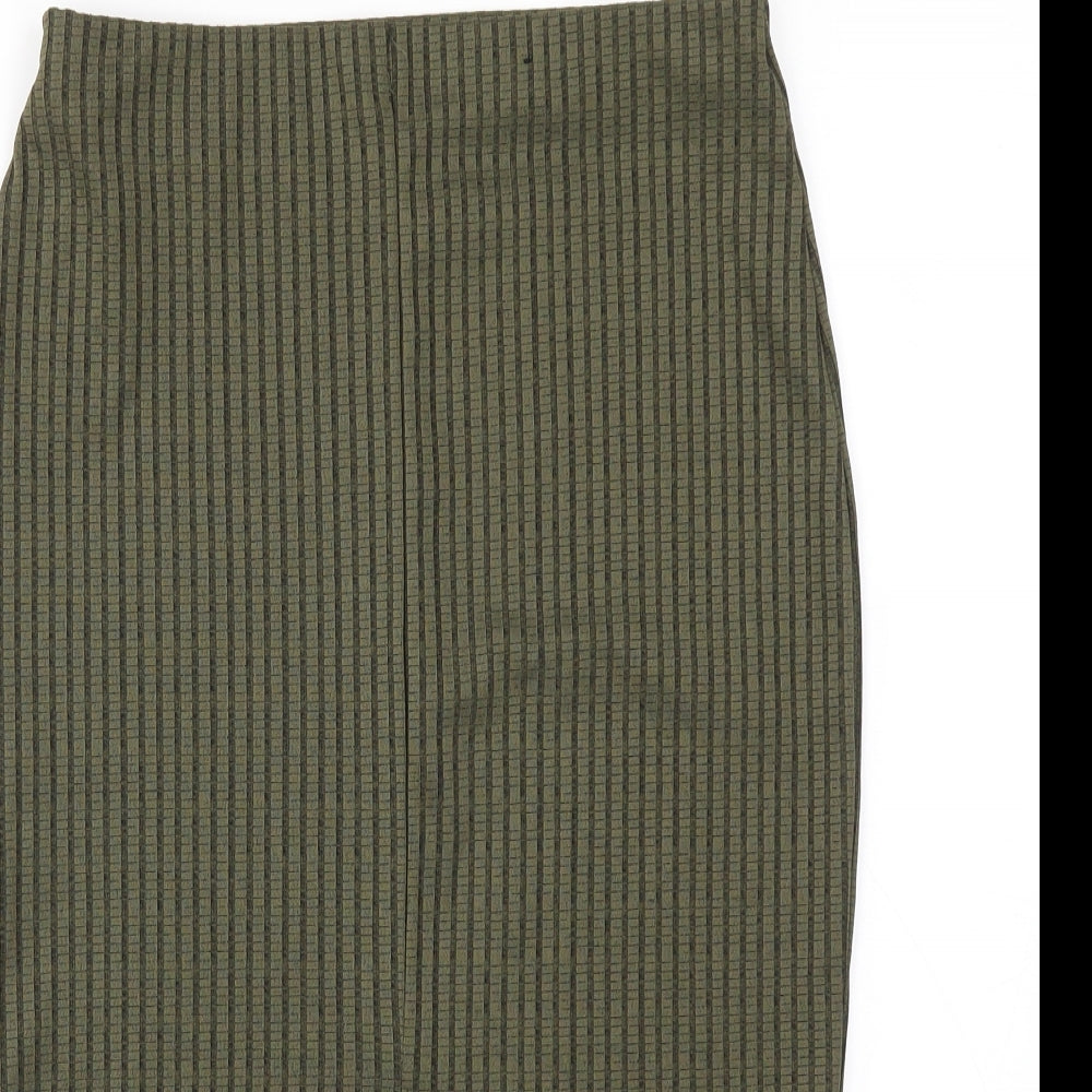 Primark Womens Green   A-Line Skirt Size 12  - stretch waistband