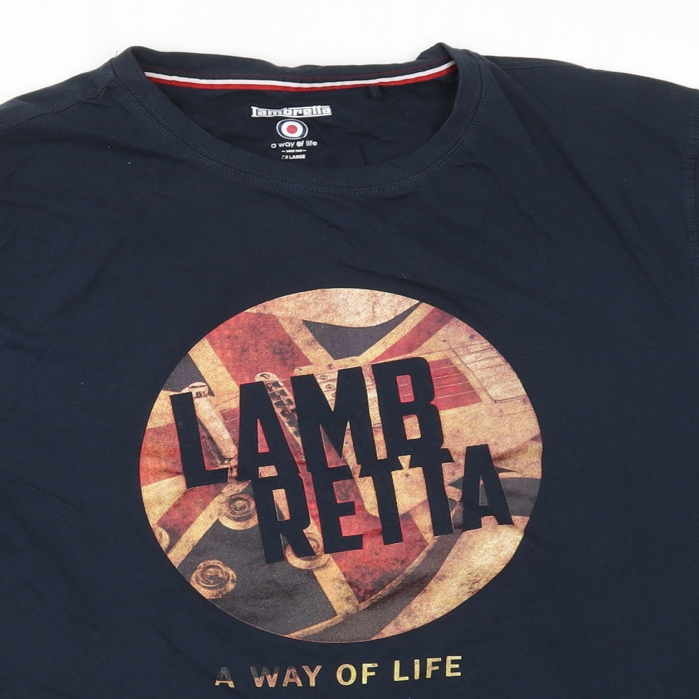 tambretta Mens Blue    T-Shirt Size 2XL