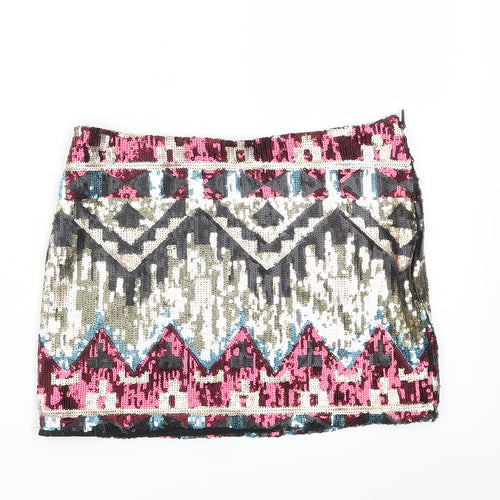 Glamorous Womens Multicoloured   A-Line Skirt Size 8